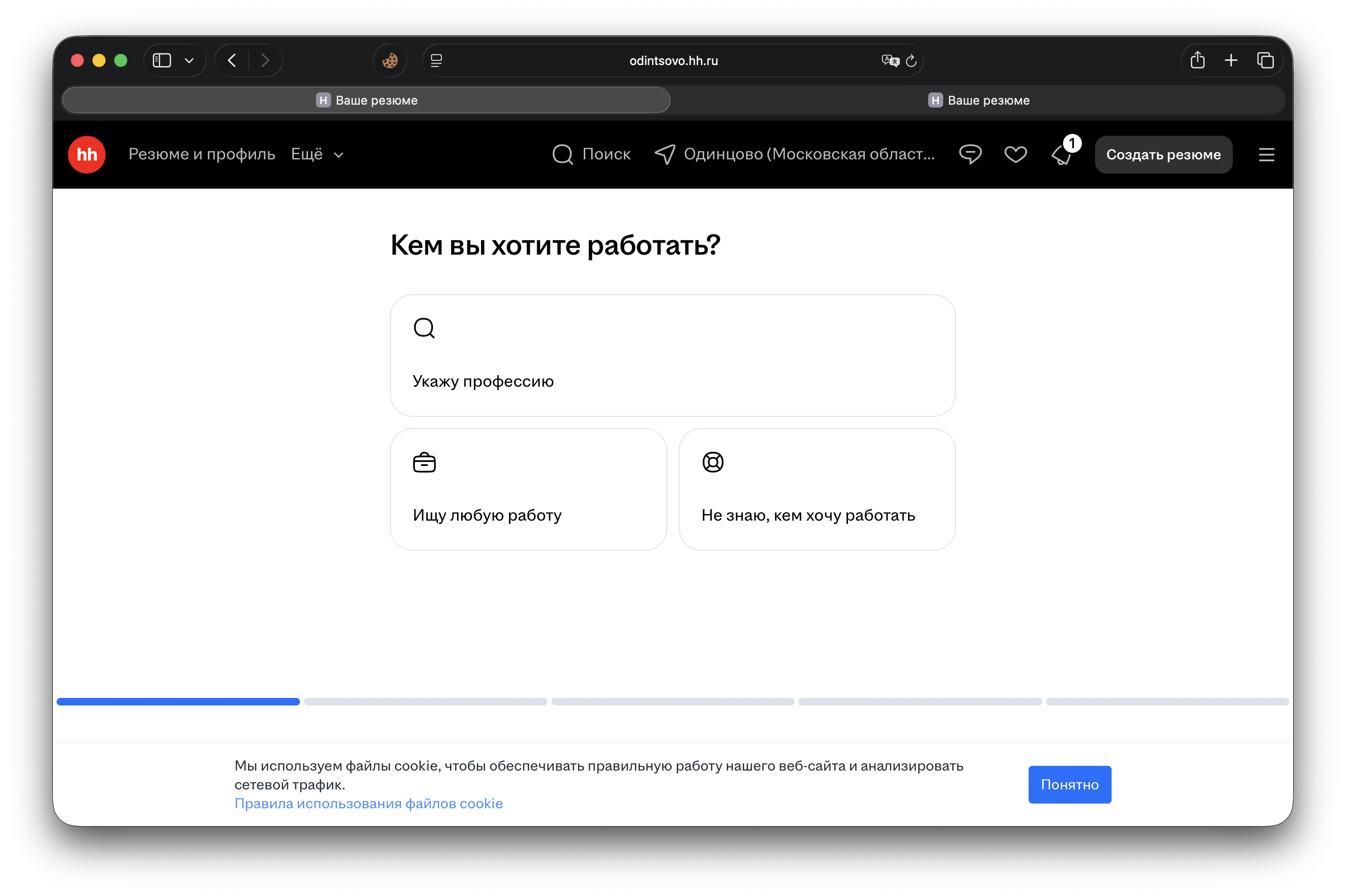 Выбор профессии
